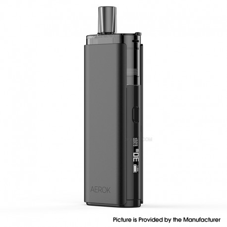 [Ships from Bonded Warehouse] Authentic Wotofo Aerok 30W Pod System Kit - Black, VW 5~30W, 1650mAh, 4ml, 0.6ohm / 0.8ohm