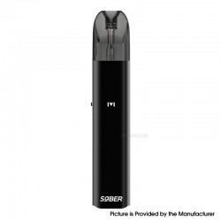 Authentic MECHVAPE Saber 30W Pod System Kit - Full Black, 1200mAh, 4ml, 0.6ohm