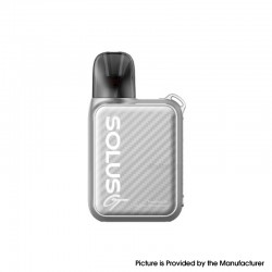[Ships from Bonded Warehouse] Authentic SMOK Solus GT Box Pod System Kit - Silver Carbon Fiber, 1000mAh, 2ml, 0.6ohm / 0.8ohm