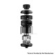 Authentic ThunderHead Creations & Mike Vapes Blaze MAX RTA Rebuildable Tank Atomizer - Matte Black, 5.5ml / 7ml, 30mm Diameter