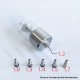 Rekavape Eros Style MTL RTA Rebuildable Tank Atomizer Kit - Silver, 4ml, Air Pin 1.0 / 1.2 / 1.3 / 1.4 / 1.5 / 1.7mm