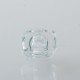 Rekavape Kontrl KTM W. BLCK BASE Style 510 Drip Tip with 4 PCS Decorative Ring - Translucent, PC