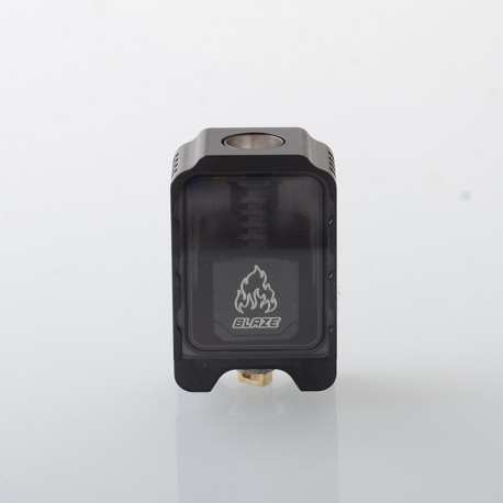 Authentic ThunderHead Creations Blaze Bridge with Sliding Boro Tank for BB / Billet / Boro Box Mod - Silver Black, Single Glass