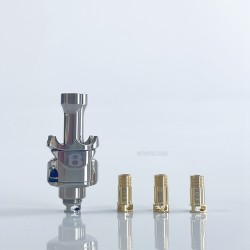 Rekavape Monarchy MOBB MS Scepter Style RBA Bridge for Billet / BB / Vandy Pulse AIO / Boro - Silver, Titanium, 2.5 / 3 / 3.5mm