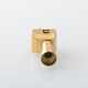 Rekavape Psychomod Xcentred Style RBA Bridge for Billet / BB / Boro Mod - Gold, 316SS, 5 PCS Air Pin 1.5 / 2.0 / 3.0 / 3.5 / 4mm