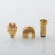 Rekavape Psychomod Xcentred Style RBA Bridge for Billet / BB / Boro Mod - Gold, 316SS, 5 PCS Air Pin 1.5 / 2.0 / 3.0 / 3.5 / 4mm