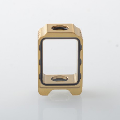 Authentic ThunderHead Creations Blaze Sliding Empty Boro Tank for BB / Billet / Boro Box Mod - Gold, Dual Glasses