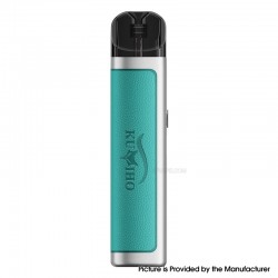 [Ships from Bonded Warehouse] Authentic Kumiho THOTH C Pod System Kit - Blue Green Zinc Alloy Chrome Silver, 900mAh, 2ml, 0.6ohm