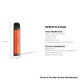 [Ships from Bonded Warehouse] Authentic Kumiho THOTH C Pod System Kit - Stripe Brown Zinc Alloy Chrome Silver, 900mAh, 2ml
