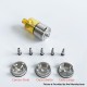 Rekavape Eros Style MTL RTA Rebuildable Tank Atomizer Kit - Silver, PEI, 4ml, Air Pin 1.0 / 1.2 / 1.3 / 1.4 / 1.5 / 1.7mm