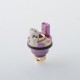 MOBB Mini King Style RBA Bridge for Billet / BB / Boro Tank - Purple, Titanium, Air Pins 1.2mm, 1.5mm, 2.5mm, 3.5mm