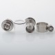 Diplomat Style MTL RTA Rebuildable Tank Atomizer - Silver, 4.5ml, 5 PCS Air Pin 0.8 / 1.0 / 1.2 / 1.5 / 1.8mm