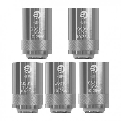 [Ships from Bonded Warehouse] Authentic Joyetech BF SS316 Replacement Coils For Cubis Tank - Silver, 1.0ohm (10~25W) (5 PCS)