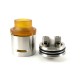 Authentic 5GVape Washington RDA Rebuildable Dripping Atomizer w/ BF Pin - Silver, 316 Stainless Steel, 24mm Diameter