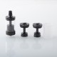 Rekavape Diplomat Style RDL RTA Rebuildable Tank Atomizer - Black, 5.7ml, 2 PCS Air Pin 3.5 / 4.0mm, 23mm Diameter