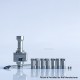 Rekavape UnKwn Glitch Style RBA Bridge for Billet / Boro Mod - Silver, 316SS, 8 PCS Air Pin 1, 1.2, 2, 2.5, 3, 3.5, 4, 4.5mm