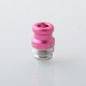 Rekavape Mission XV KB2 Style Replacement Integrated Drip Tip + Button Set for dotMod dotAIO V2 Pod - Pink, Glow-in-the-Dark