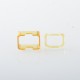 Rekavape Replacement Middle Tube +Top Cap Set for UnKwn Glitch Style RBA Bridge - Brown (1 PC)
