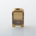 Authentic ThunderHead Creations Blaze Sliding Empty Boro Tank for BB / Billet / Boro Box Mod - Gold, Single Glass