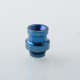 Replacement Drip Tip + Fire Button + VW Button Set for dotMod x Sturdy MFG Co Mod - Blue, Stainless Steel
