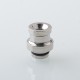 Replacement Drip Tip + Fire Button + VW Button Set for dotMod x Sturdy MFG Co Mod - Silver, Titanium Alloy