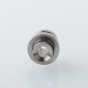 Replacement Drip Tip + Fire Button + VW Button Set for dotMod x Sturdy MFG Co Mod - Silver, Titanium Alloy