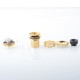 [Ships from Bonded Warehouse] Authentic Hellvape Dead Rabbit 3 RTA Rebuildable Tank Atomizer - Gold, 3.5ml / 5.5ml, 25mm
