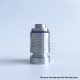 Rekavape BY KA V10 Standard Combo Radiator Style Replacement Tank Tube - Silver + Translucent, 316SS + PCTG, 5.0ml