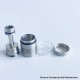Rekavape BY KA V10 Standard Combo Radiator Style Replacement Tank Tube - Silver + Translucent, 316SS + PCTG, 5.0ml