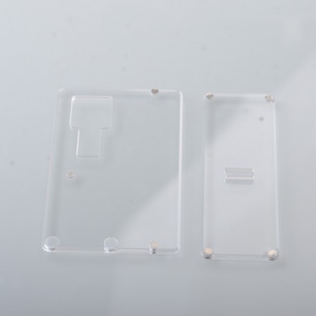 Authentic MK MODS Replacement Front + Back Cover Panel Plate for Cthulhu AIO V2 Mod Kit - Acrylic, POM (2 PCS)