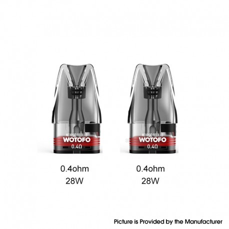 [Ships from Bonded Warehouse] Authentic Wotofo nexPOD Refillo Replacement Pod Cartridge - 0.4ohm, 3ml (2 PCS)