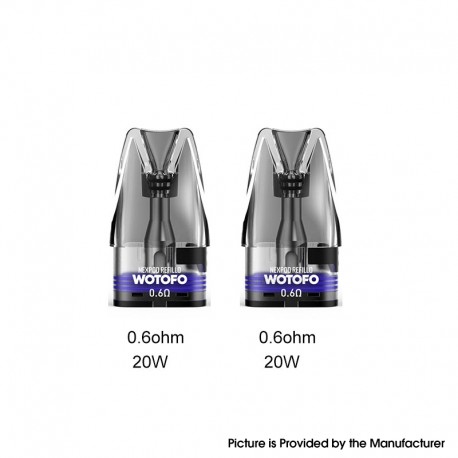 [Ships from Bonded Warehouse] Authentic Wotofo nexPOD Refillo Replacement Pod Cartridge - 0.6ohm, 3ml (2 PCS)