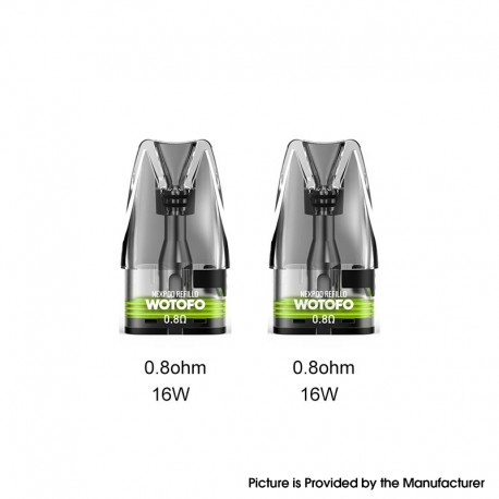 [Ships from Bonded Warehouse] Authentic Wotofo nexPOD Refillo Replacement Pod Cartridge - 0.8ohm, 3ml (2 PCS)