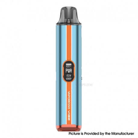 [Ships from Bonded Warehouse] Authentic Vaporesso Vibe Pod System Kit - Turbo Blue, 1100mAh, 4.5ml, 1.0ohm