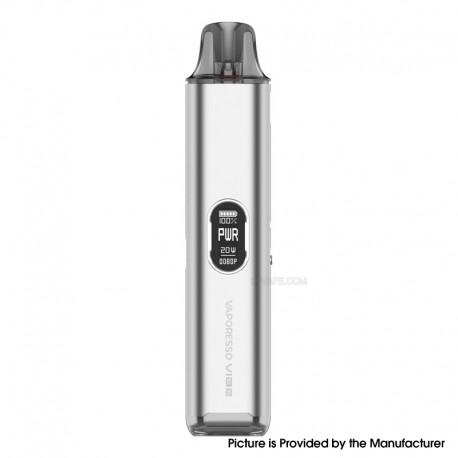 [Ships from Bonded Warehouse] Authentic Vaporesso Vibe Pod System Kit - Silver, 1100mAh, 4.5ml, 1.0ohm