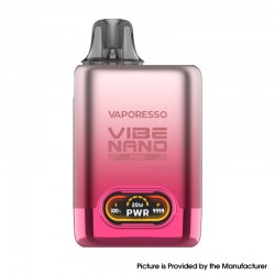 [Ships from Bonded Warehouse] Authentic Vaporesso Vibe Nano Pro Pod System Kit - Cherry Pink, 1500mAh, 4.5ml, 1.0ohm