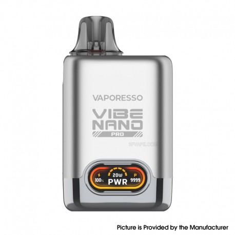 [Ships from Bonded Warehouse] Authentic Vaporesso Vibe Nano Pro Pod System Kit - Silver, 1500mAh, 4.5ml, 1.0ohm