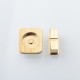 Replacement Drip Tip + Fire Button + VW Button Set for dotMod x Sturdy MFG Co Mod - Gold, Stainless Steel
