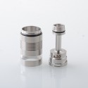 Rekavape BY KA V10 Standard Combo Radiator Style Replacement Tank Tube - Silver + Translucent, 316SS + PCTG, 5.0ml
