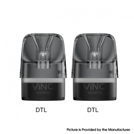 [Ships from Bonded Warehouse] Authentic VOOPOO VINCI PNP X Empty Pod Cartridge for VINCI E120 Kit - DTL, 5ml (2 PCS)
