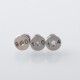 Authentic Ambition Mods TRINITY MTL RTA Atomizer - Silver, 2ml, 4 PCS Pins: 0.8, 1.0, 1.2, 1.4mm, 19mm Diameter