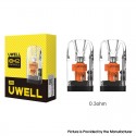 [Ships from Bonded Warehouse] Authentic Uwell EM2 Replacement Pod Cartridge for EM2 Pod Kit - 0.3ohm, 4.5ml (2 PCS)