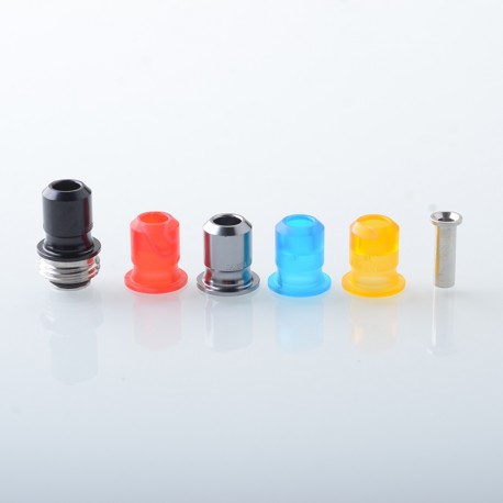 Rekavape Mission Boro Tips V2 ARC Style Drip Tip Set for BB / Billet Boro Mod - Resin (5 PCS Moutpieces)