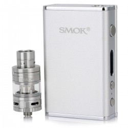 Authentic SmokTech SMOK Micro One Starter Kit 80W TC 4400mAh VW Mod + Micro TFV4 Tank - Silver, 2.5mL, 0.3 Ohm