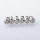 Wick'd Bridg'D Alpha Style RBA Bridge for Billet / Boro Mod - Silver, 7 PCS Air Pin 1.2, 2.0, 2.5, 3.0, 3.5, 4.0, 4.5mm