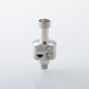 Wick'd Bridg'D Alpha Style RBA Bridge for Billet / Boro Mod - Silver, 7 PCS Air Pin 1.2, 2.0, 2.5, 3.0, 3.5, 4.0, 4.5mm