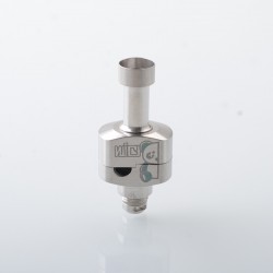 Wick'd Bridg'D Alpha Style RBA Bridge for Billet / Boro Mod - Silver, 7 PCS Air Pin 1.2, 2.0, 2.5, 3.0, 3.5, 4.0, 4.5mm