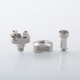 Wick'd Bridg'D Alpha Style RBA Bridge for Billet / Boro Mod - Silver, 7 PCS Air Pin 1.2, 2.0, 2.5, 3.0, 3.5, 4.0, 4.5mm