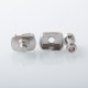 Wick'd Bridg'D Alpha Style RBA Bridge for Billet / Boro Mod - Silver, 7 PCS Air Pin 1.2, 2.0, 2.5, 3.0, 3.5, 4.0, 4.5mm