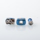 Wick'd Bridg'D Alpha Style RBA Bridge for Billet / Boro Mod - Blue, 7 PCS Air Pin 1.2, 2.0, 2.5, 3.0, 3.5, 4.0, 4.5mm